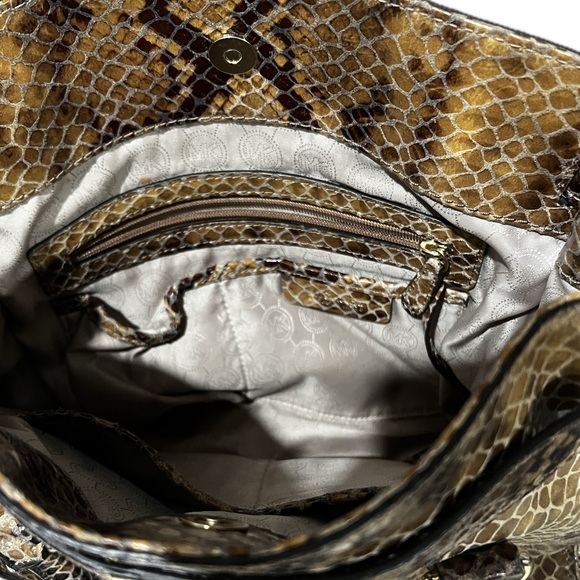 Michael Kors Hamilton Python Large Tote - Picture 5 of 5